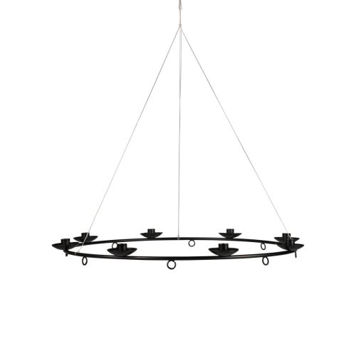 Prodotto Candeliere portacandele sospeso nero Ø39cm