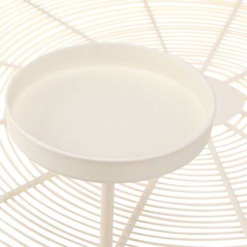 Floristik24 Portacandele a ciotola per 4 candele a colonna color crema Ø45cm