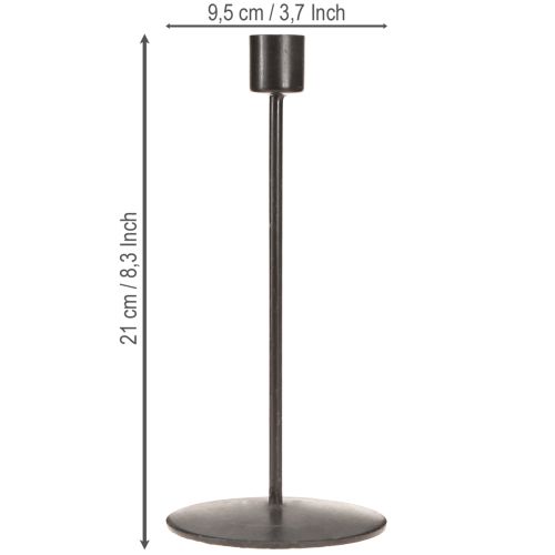Prodotto Portacandele portacandele marrone antico H21,5cm 2 pezzi