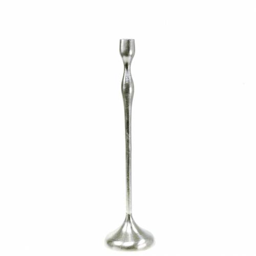 Floristik24 Portacandele argento antico H31cm