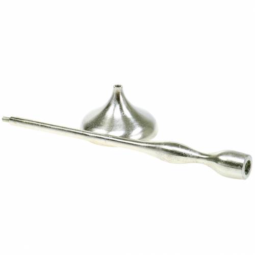 Prodotto Portacandele argento antico H31cm