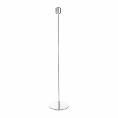 Floristik24 Set di candelieri in metallo per candele argento Ø2.2cm H31cm 2pz
