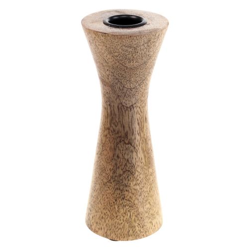 Candeliere Portacandele Moderno Legno Naturale Ø6cm H16cm