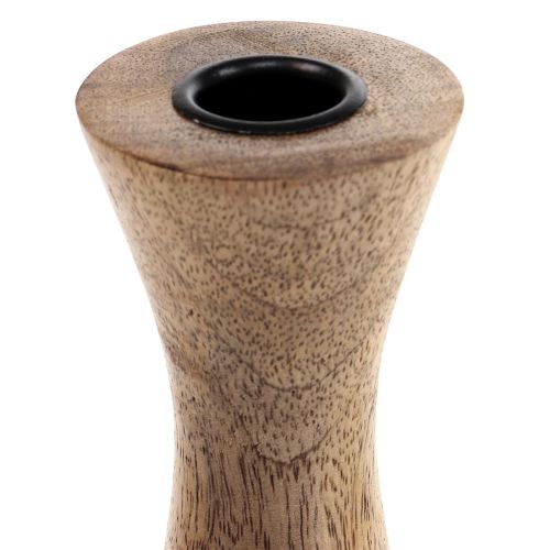 Prodotto Candeliere Portacandele Moderno Legno Naturale Ø6cm H16cm
