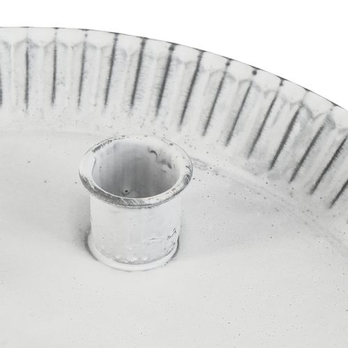 Prodotto Stampo per torta piatto candela con 4 portacandele bianco Ø25cm