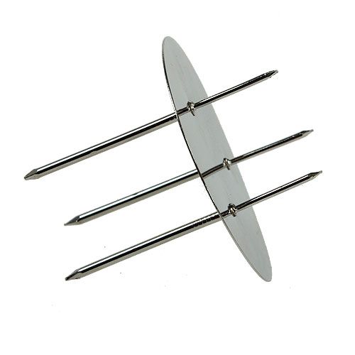 Floristik24 Corona dell&#39;avvento borchia argento Ø8cm