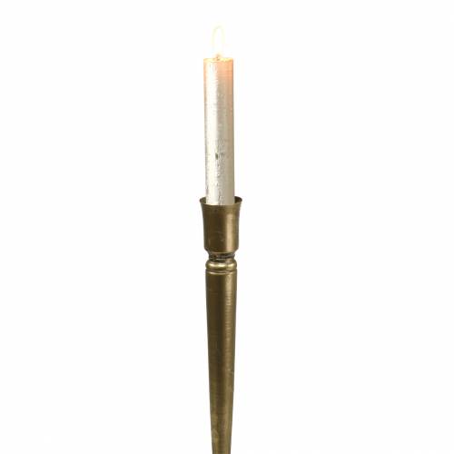 Floristik24 Candeliere in metallo color ottone anticato Ø8cm H53,5cm