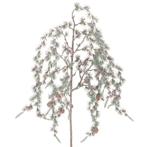 Ramo di pino artificiale con pigne, ramo di pino decorativo, artificiale, 80 cm, 3 pezzi