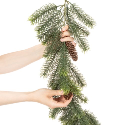 Ramo di pino decorativo, ghirlanda artificiale per composizioni invernali, 190 cm | Floristik24.it