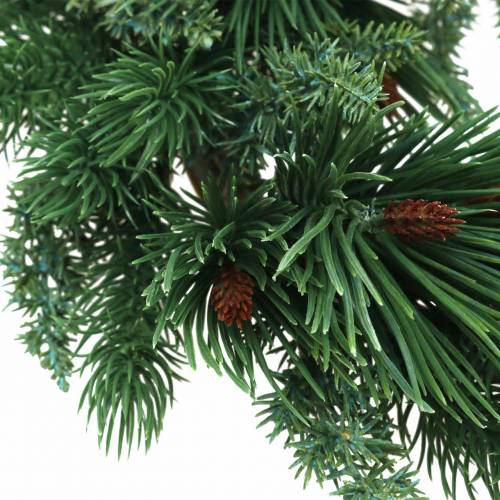 Floristik24 Ghirlanda di conifere mix ghirlanda artificiale verde Ø28cm
