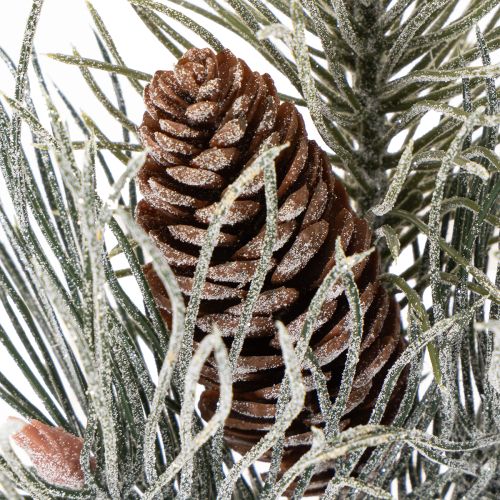 Ramo di pino artificiale con pigne, invernale, 40 cm | Floristik24.it