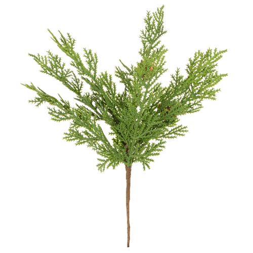 Ramo di pino artificiale con pigne, 28 cm, 6 pezzi | Floristik24.it