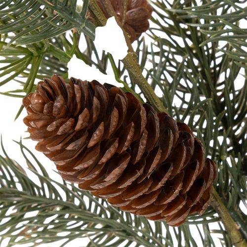 Ramo di abete artificiale con decorazione a pigna, 41 cm | Floristik24.it