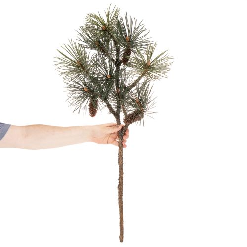 Ramo di pino artificiale con pigne, decorazione per soggiorno, 93 cm | Floristik24.it