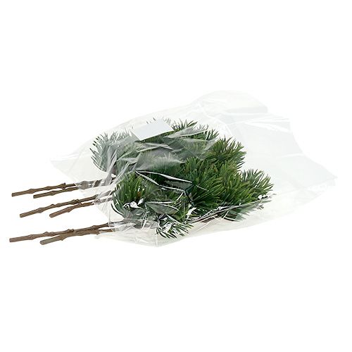 Floristik24 Ramo di pino verde artificiale H30cm 6pz
