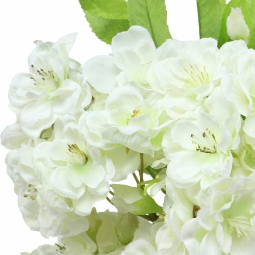 Floristik24 Ramo di ciliegio crema 45 cm 3 pezzi per la decorazione