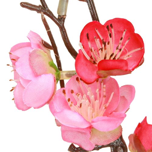 Prodotto Decorazione ramo di ciliegio in fiore ramo artificiale rosa scuro 96 cm 2 pezzi