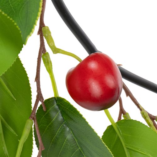 Prodotto Ghirlanda artificiale con ciliegie. Perfetta per decorare gli ambienti in modo naturale. Effetto floreale. 160 cm.