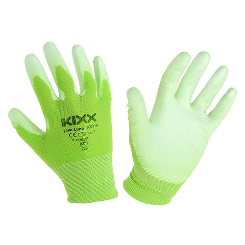 Floristik24 Guanti da giardino Kixx taglia 7 verde chiaro, lime