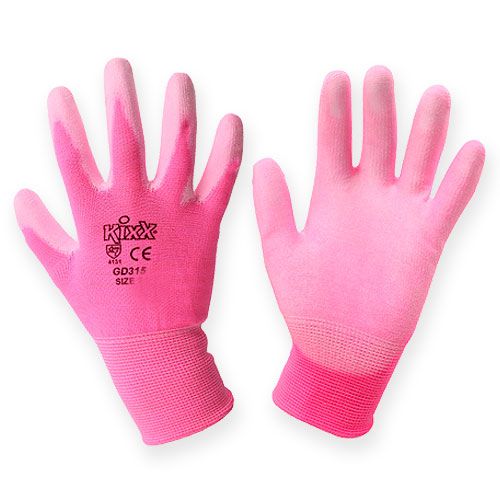 Floristik24 Guanti da giardino Kixx taglia 8 rosa, rosa