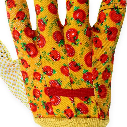 Floristik24 Guanti da giardinaggio Kixx motivo frutta taglia 8