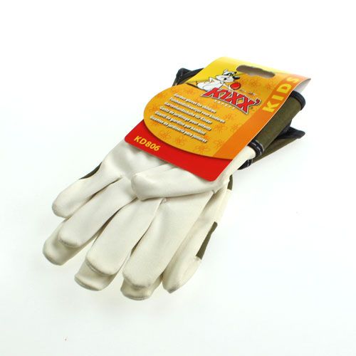 Prodotto Guanti per bambini Kixx taglia 6 verde, bianco