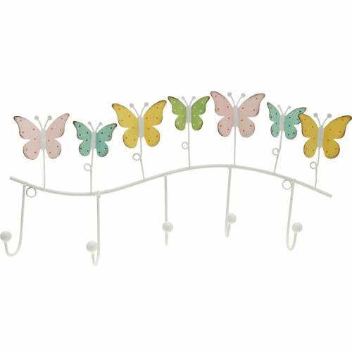 Prodotto Decorazione primaverile, attaccapanni con farfalle, decoro in metallo, armadio decorativo 36cm