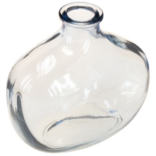 Piccolo vaso in vetro trasparente moderno mini vaso in vetro 11×6×10cm 3 pezzi