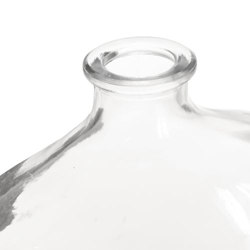 Prodotto Piccolo vaso in vetro, mini vaso moderno, vetro trasparente 11×6×10cm