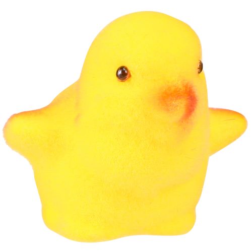 Prodotto Piccoli pulcini pasquali giallo arancio floccati H4,5 cm 18 pz