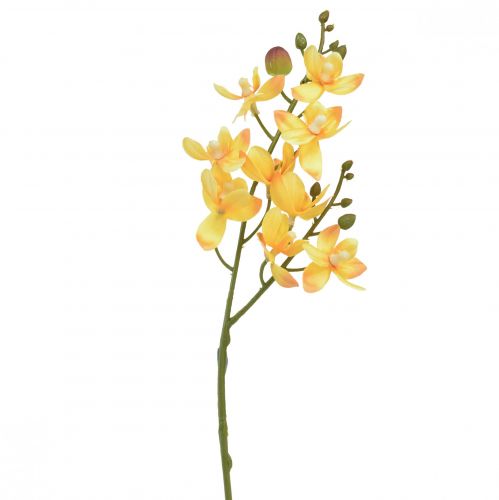 Piccola orchidea Phalaenopsis artificiale gialla 30 cm