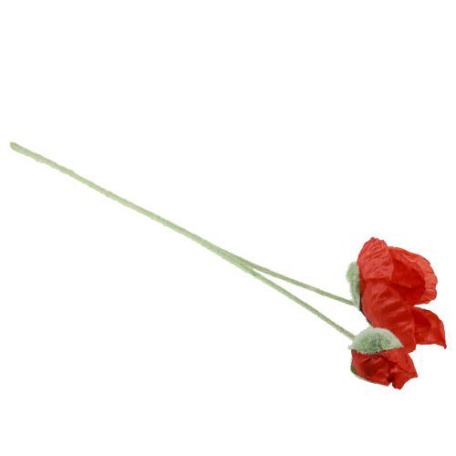 Prodotto Fiori artificiali papavero rosso 67 cm