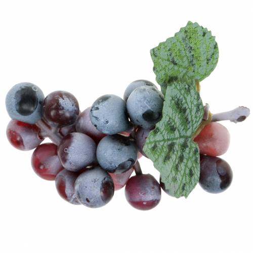 Floristik24 Mini uva artificiale Bordeaux 9cm