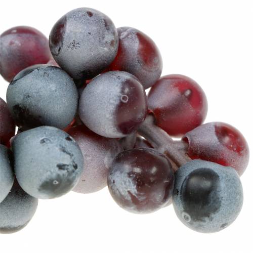 Floristik24 Mini uva artificiale Bordeaux 9cm