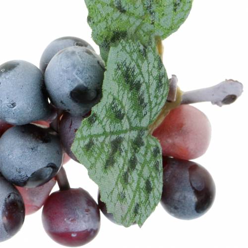 Floristik24 Mini uva artificiale Bordeaux 9cm