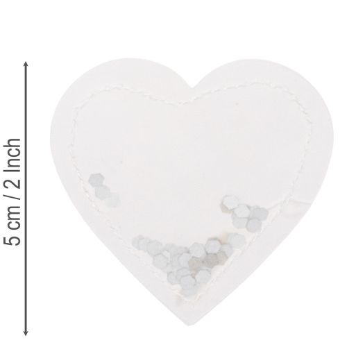 Cuoricini di coriandoli da 5 cm, 24 pezzi | Floristik24.it