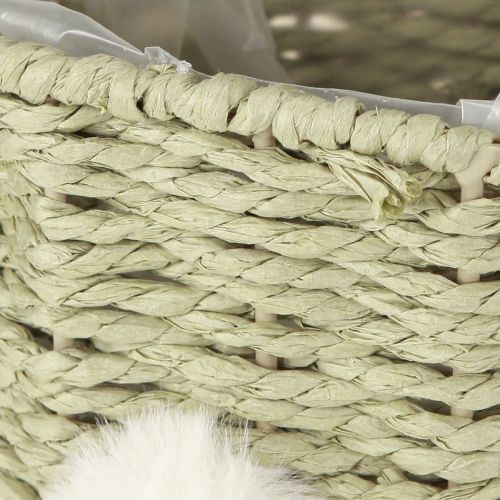 Prodotto Grazioso cestino portaoggetti a forma di coniglietto pasquale per decorazioni festive da interni, 32 cm