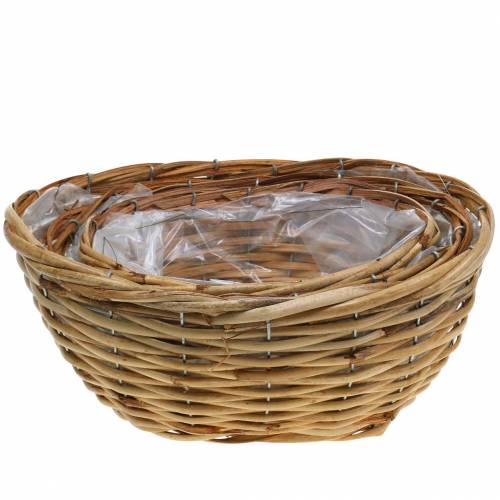 Floristik24 Basket cesto di fiori x3 ovale con tre dimensioni molto stabili