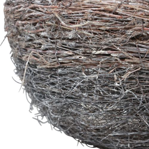 Floristik24 Cesto con manico cesto per piante imbiancato 40/34/27 cm set da 3