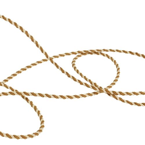 Floristik24 Cordone crema-caramello 1mm 25m