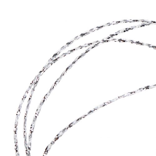 Floristik24 Cordone argento Ø1mm 100m