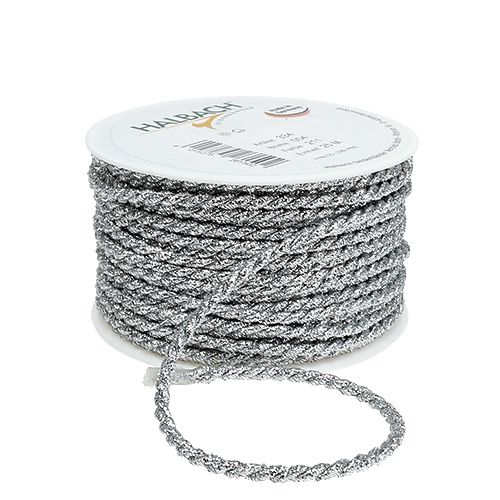 Floristik24 Cordone argento 4mm 25m