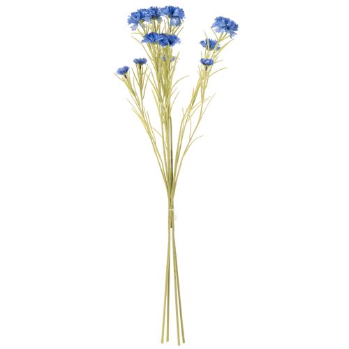Prodotto Fiore artificiale di fiordaliso per un design elegante del soggiorno, decorazione estiva, 68 cm, 4 pezzi