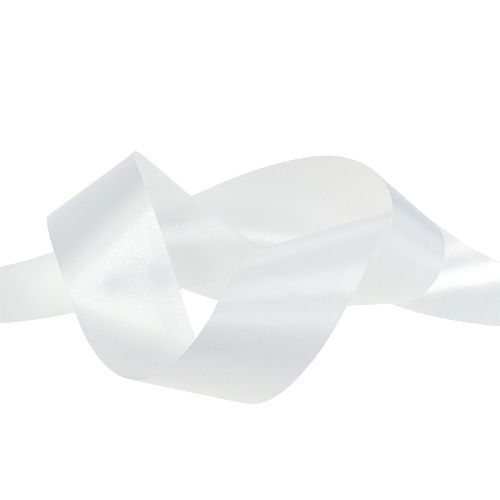 Floristik24 Nastro per arricciare 50mm 100m bianco