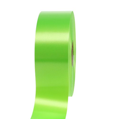 Floristik24 Nastro arricciacapelli 50mm verde lime 100m