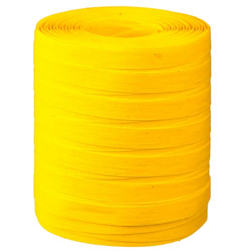 Prodotto Nastro arricciacapelli nastro regalo in cotone giallo 10mm 100