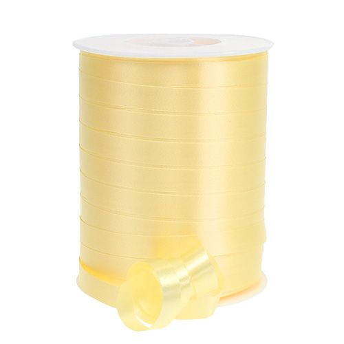 Floristik24 Nastro arricciacapelli giallo chiaro 10 mm 250 m