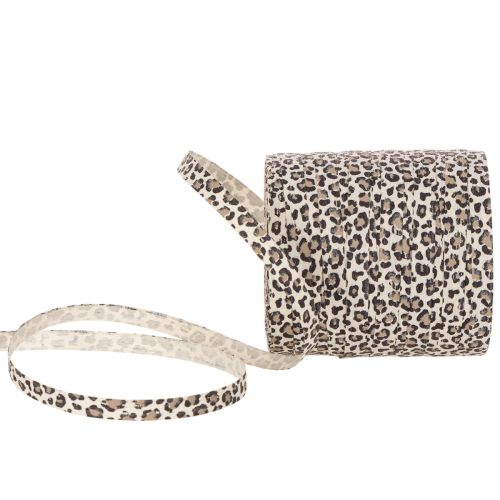 Nastro regalo con stampa leopardata per decorazioni creative, nastro arricciabile 10 mm 100 m