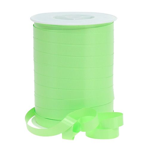 Floristik24 Nastro Increspato Verde Lime 10mm 250m