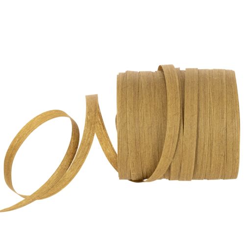 Nastro regalo marrone, nastro arricciato, materiali artigianali sostenibili, 10 mm x 100 cm acquistare | Floristik24.it